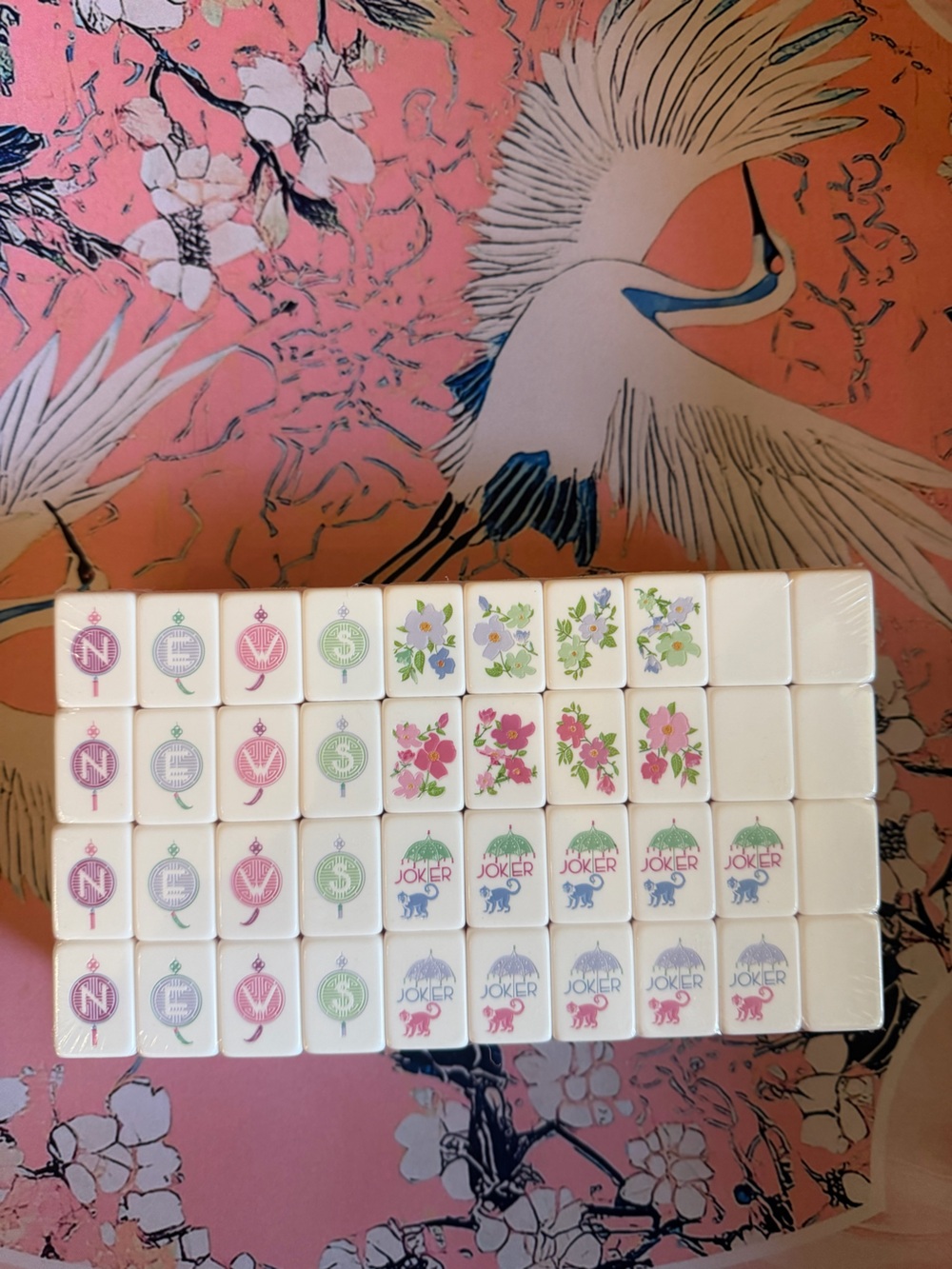 Lavender Lilac Purple and Pink Mahjong Tiles - Picture 5 of 6